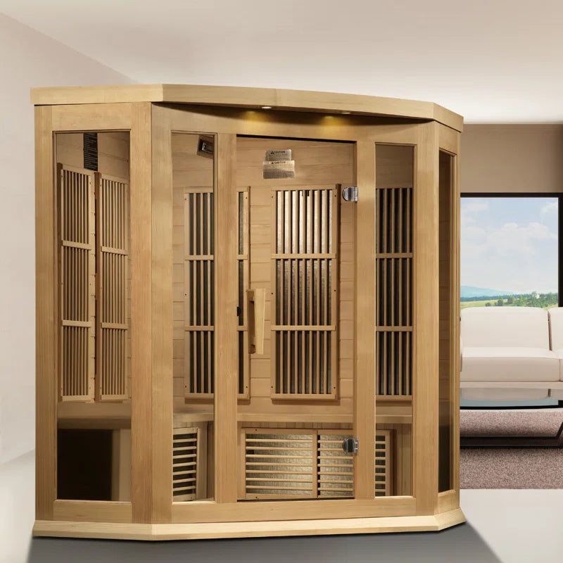Dynamic Infrared 3 - Person Bluetooth Compatible FAR Infrared Sauna in Hemlock