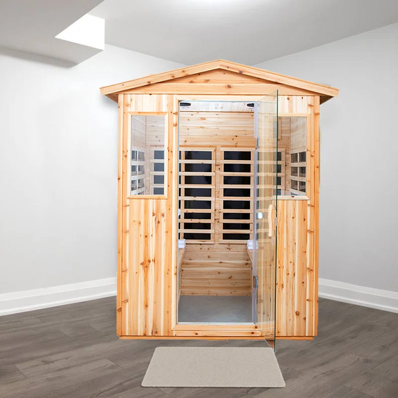 4 - Person Bluetooth Compatible FAR Infrared Sauna in Fir