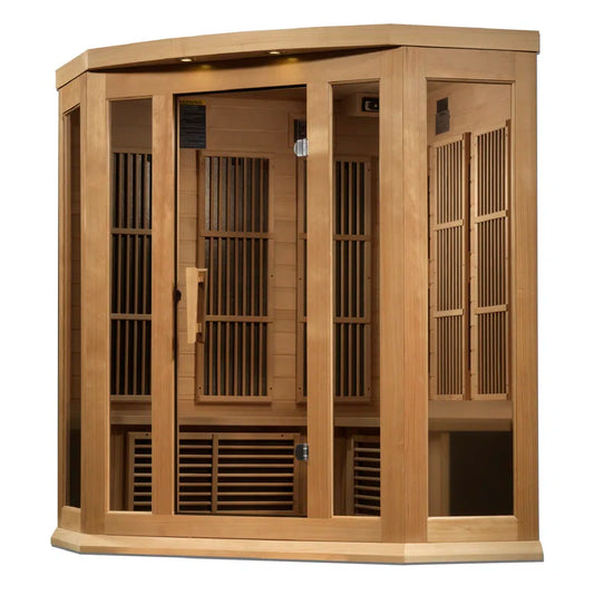Dynamic Infrared 3 - Person Bluetooth Compatible FAR Infrared Sauna in Hemlock