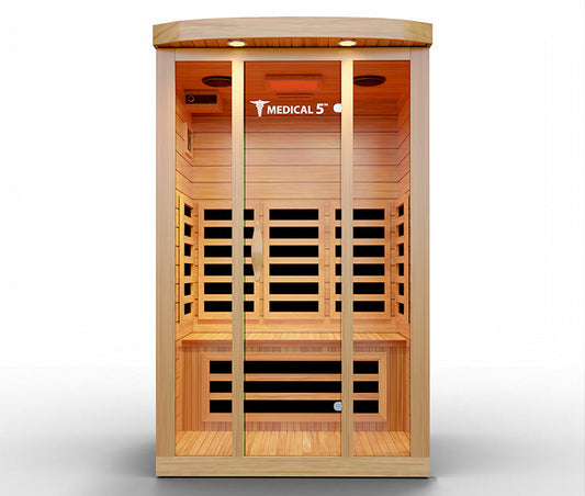 Modern Reform 3-Person Home Infrared Sauna | FAR Infrared with 9 Carbon Heaters