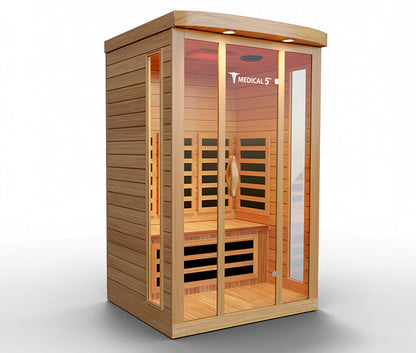 Modern Reform 3-Person Home Infrared Sauna | FAR Infrared with 9 Carbon Heaters