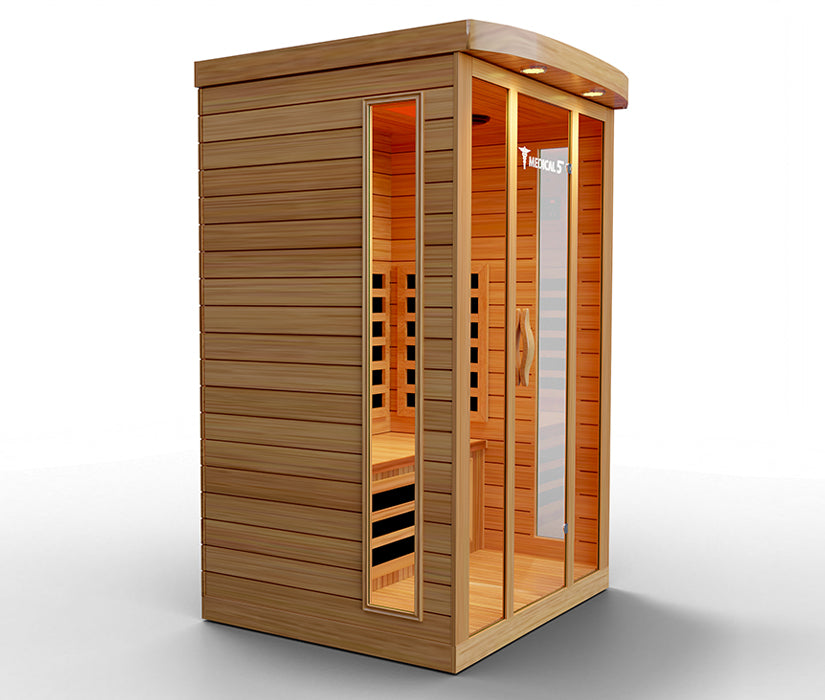 Modern Reform 3-Person Home Infrared Sauna | FAR Infrared with 9 Carbon Heaters