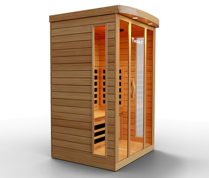 Modern Reform 3-Person Home Infrared Sauna | FAR Infrared with 9 Carbon Heaters