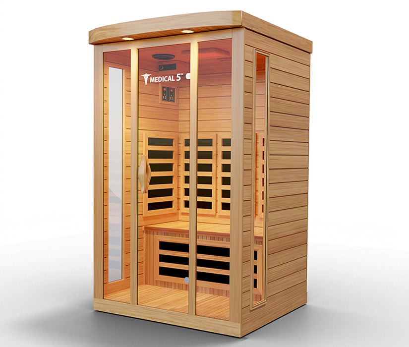 Modern Reform 3-Person Home Infrared Sauna | FAR Infrared with 9 Carbon Heaters