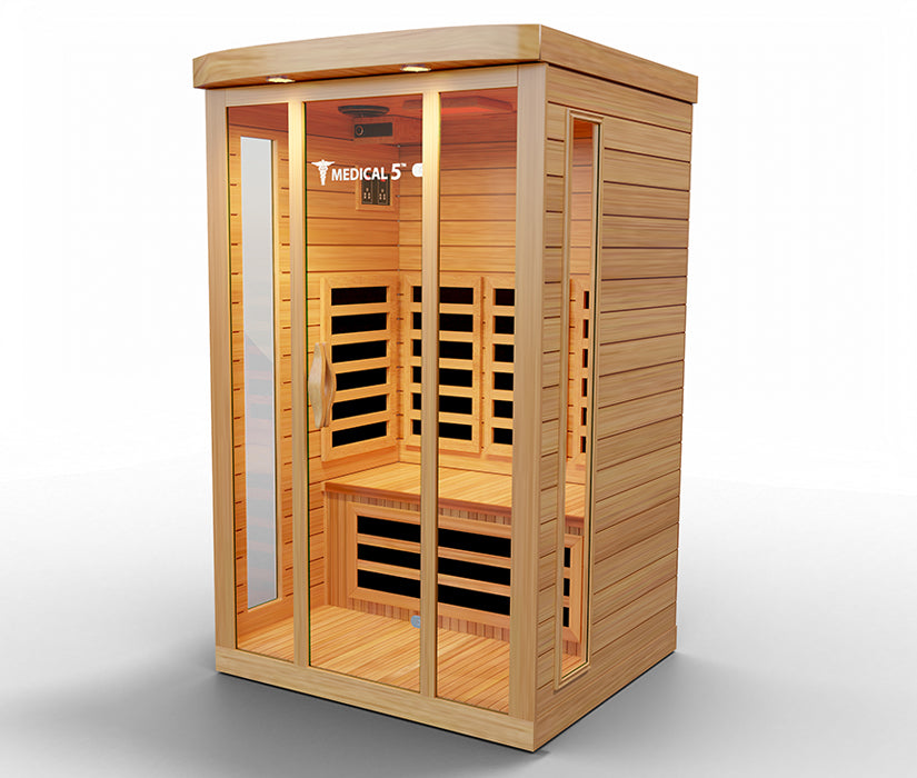 Modern Reform 3-Person Home Infrared Sauna | FAR Infrared with 9 Carbon Heaters