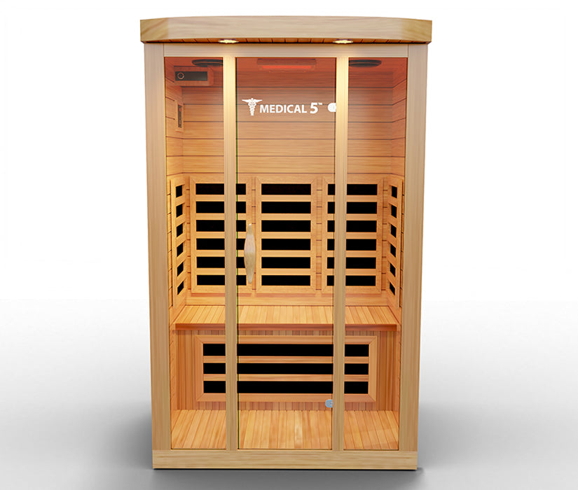 Modern Reform 3-Person Home Infrared Sauna | FAR Infrared with 9 Carbon Heaters
