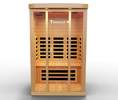 Modern Reform 3-Person Home Infrared Sauna | FAR Infrared with 9 Carbon Heaters