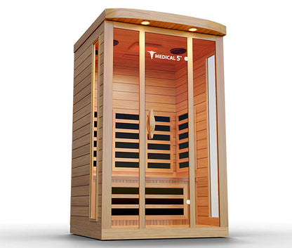 Modern Reform 3-Person Home Infrared Sauna | FAR Infrared with 9 Carbon Heaters