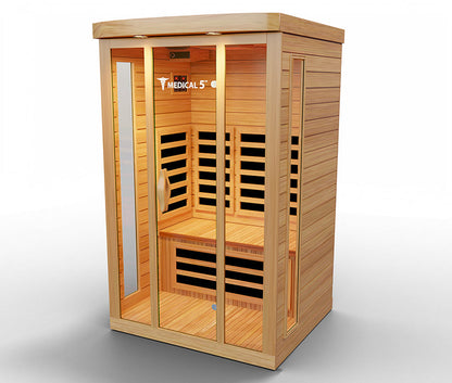 Modern Reform 3-Person Home Infrared Sauna | FAR Infrared with 9 Carbon Heaters