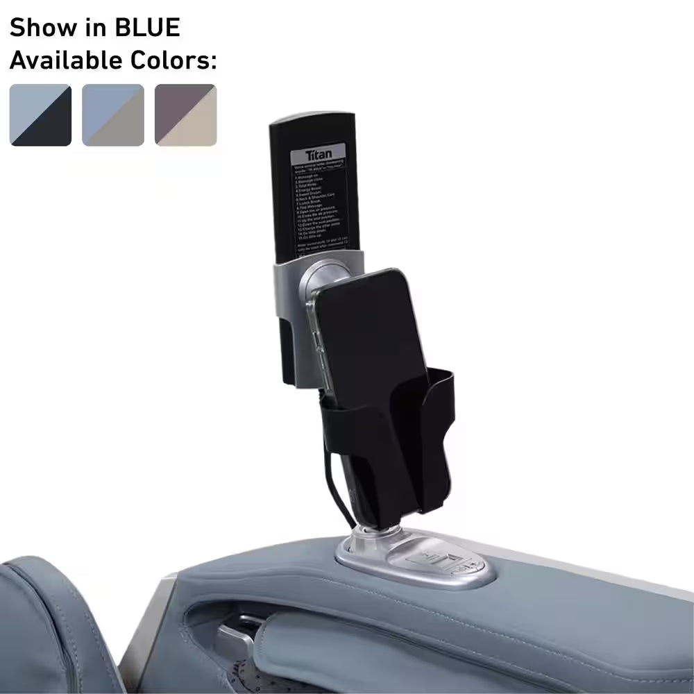 Rejuv Series Black Faux Leather Reclining 4D Massage Chair with Voice Recognition, Bluetooth Speakers and Heated Seat