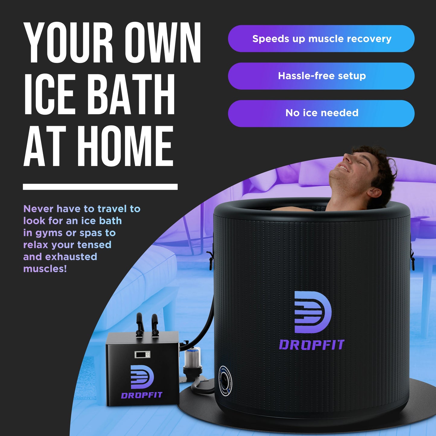 Dropfit Ice Bath (Cold Plunge System)
