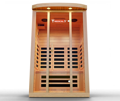 Modern Reform 3-Person Home Infrared Sauna | FAR Infrared with 9 Carbon Heaters