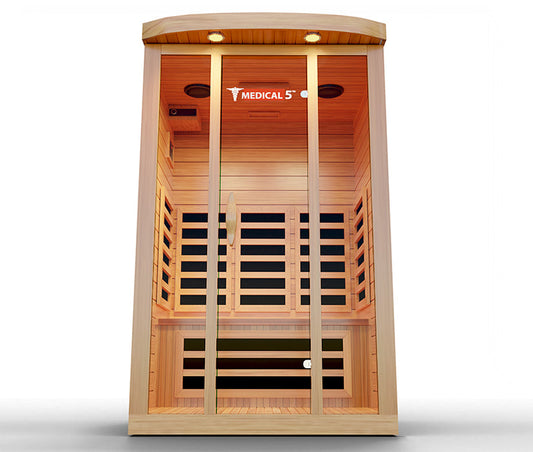 Modern Reform 3-Person Home Infrared Sauna | FAR Infrared with 9 Carbon Heaters
