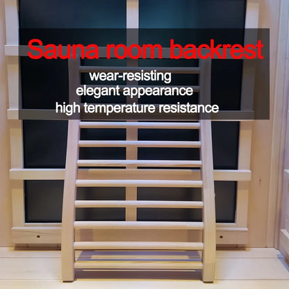 1290W Hemlock 1 Person Sauna Indoor Spa Room , FAR Infrared Sauna with Touch Intelligent Panel, Bluetooth LED Reading Light,Temperature Protection for Home Gym
