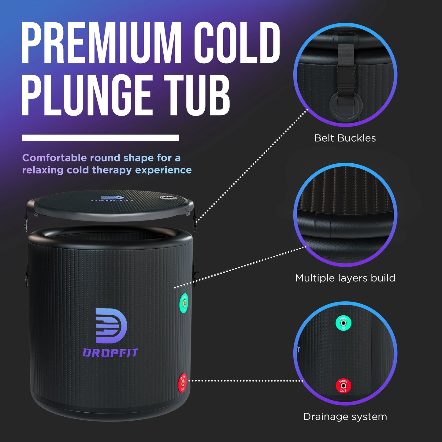 Dropfit Ice Bath (Cold Plunge System)