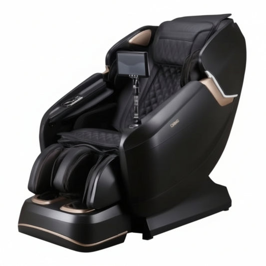 Pro-Vigor 4D Zero Gravity Massage Chair with SL Track & Heated Roller, Brown