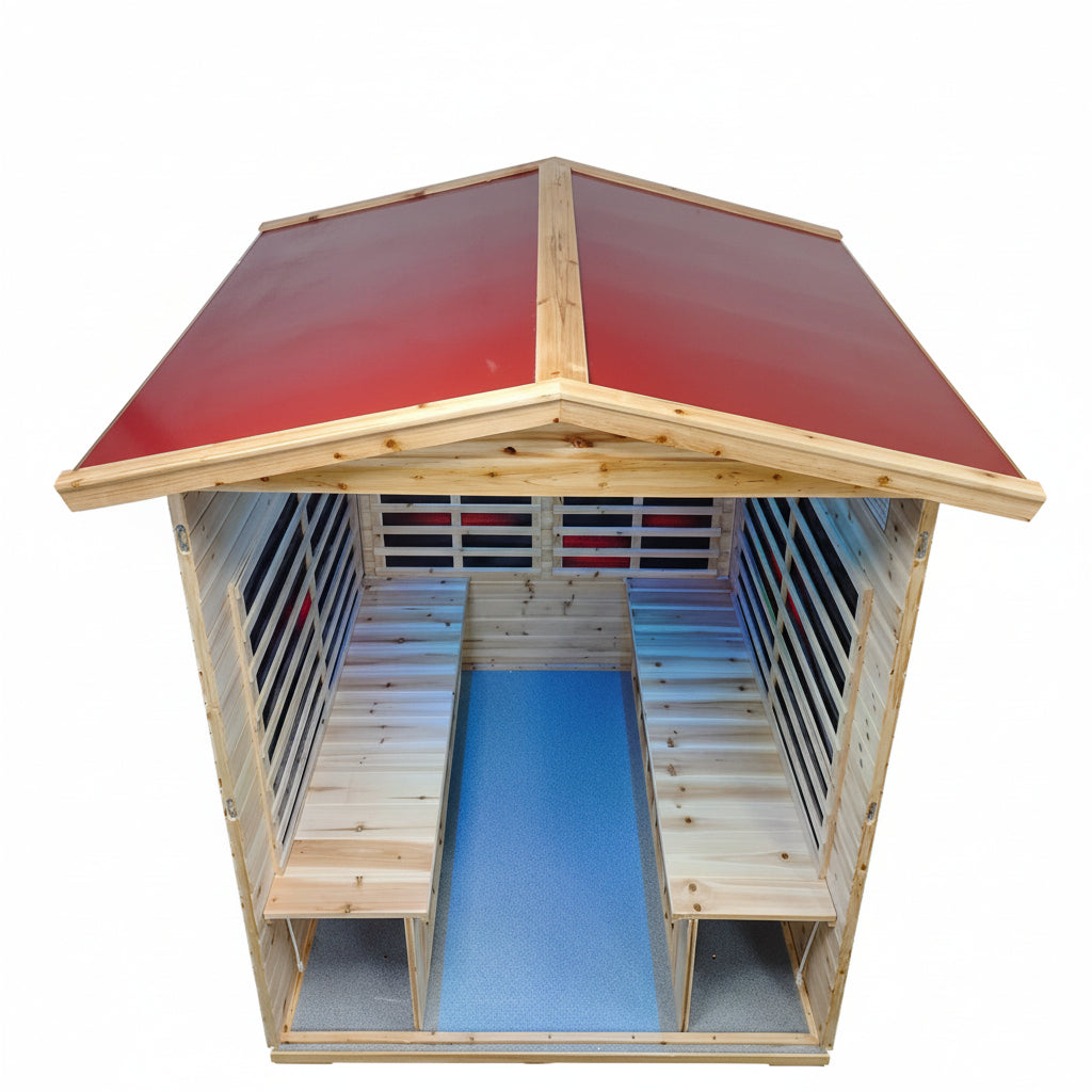 4 - Person Bluetooth Compatible FAR Infrared Sauna in Fir