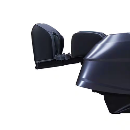 Rejuv Series Black Faux Leather Reclining 4D Massage Chair with Voice Recognition, Bluetooth Speakers and Heated Seat