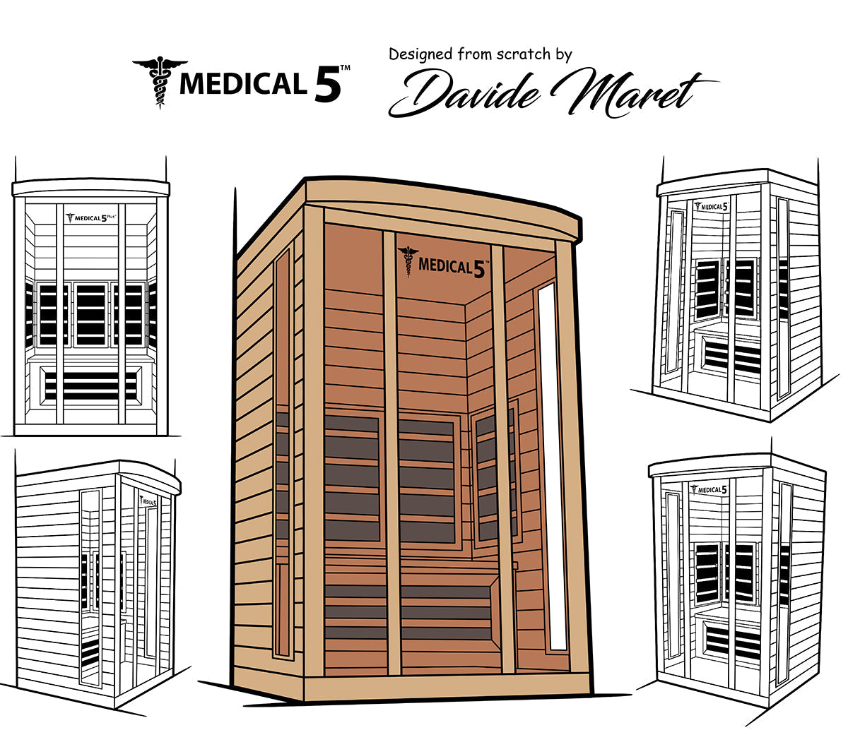 Modern Reform 3-Person Home Infrared Sauna | FAR Infrared with 9 Carbon Heaters