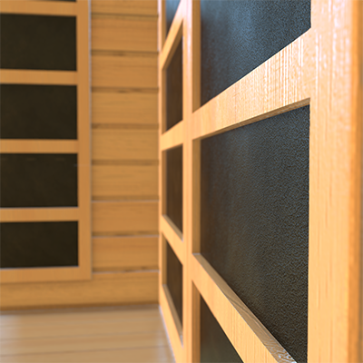Modern Reform 3-Person Home Infrared Sauna | FAR Infrared with 9 Carbon Heaters